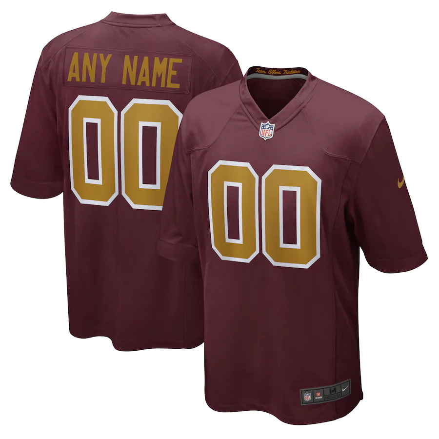 Washington Football Team Custom Letter and Number Kits For Alternate Jersey Material Vinyl